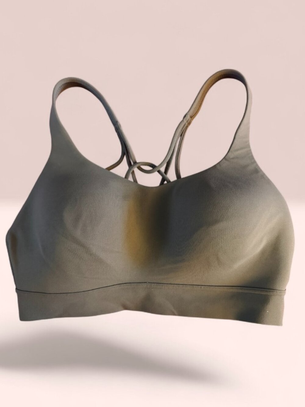 Athleta Light Blue Perfect Form Sports Bra Sz S